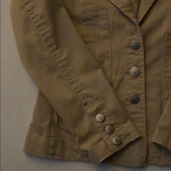 Tan Canvas Jacket, Size 8 - Picture 6 of 8